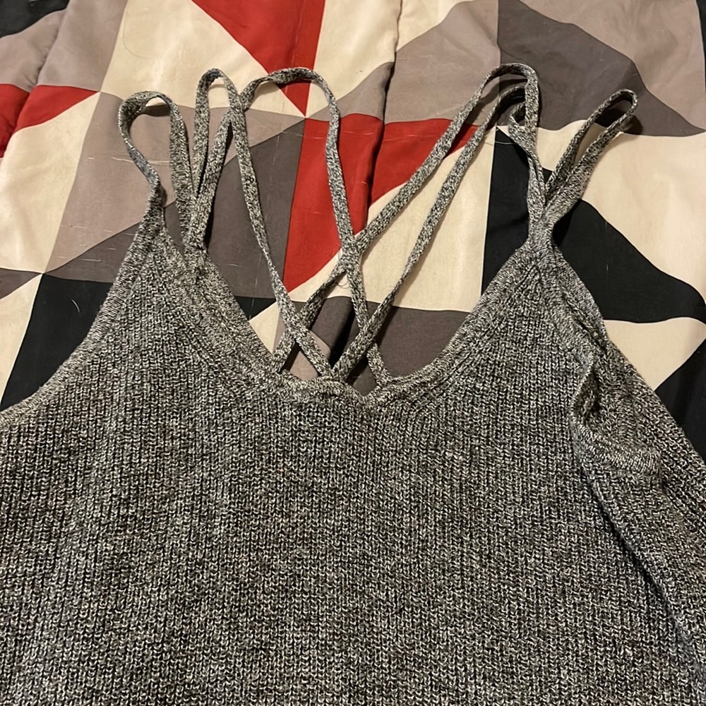 Grey tank top size XS fits like a medium barley worn like new
